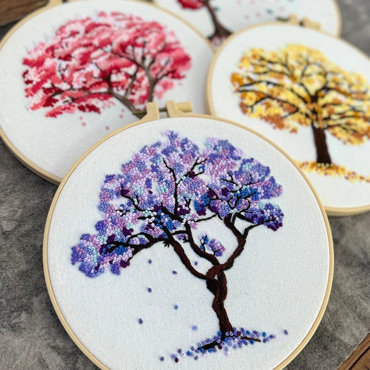 Trees and Landscapes Embroidery Kit