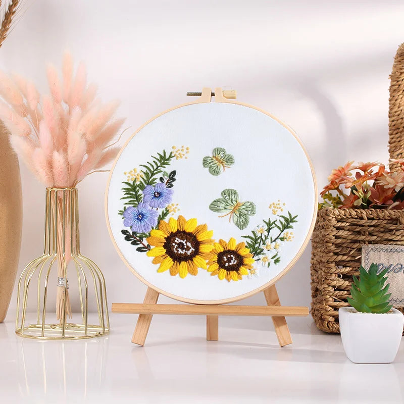 Sunflower Embroidery Kit