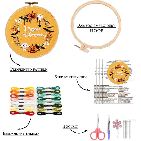 Haunted Halloween Embroidery Kit