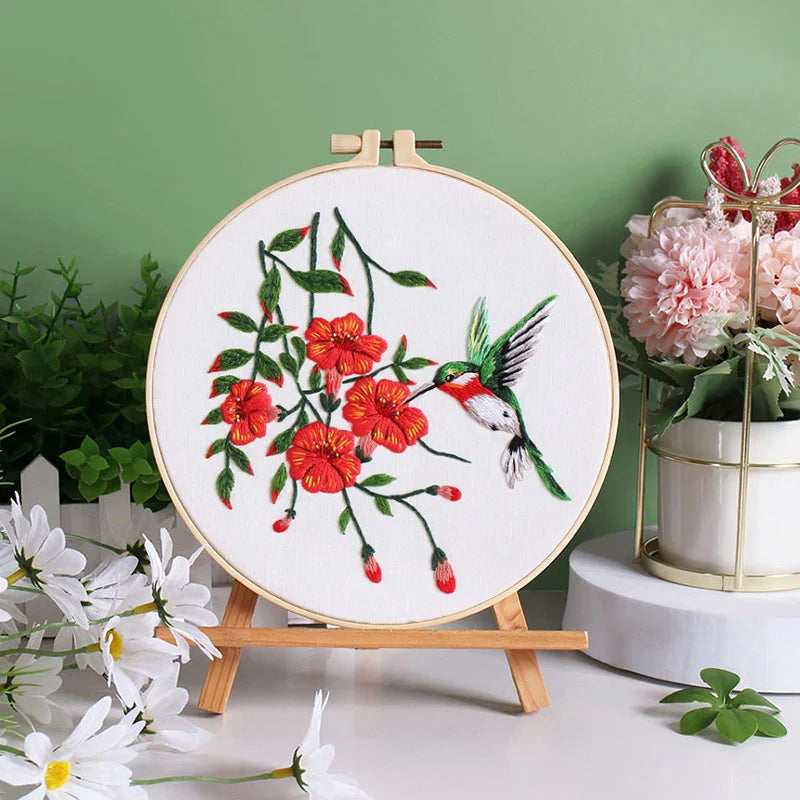 Animal Hummingbird DIY Embroidery Kit
