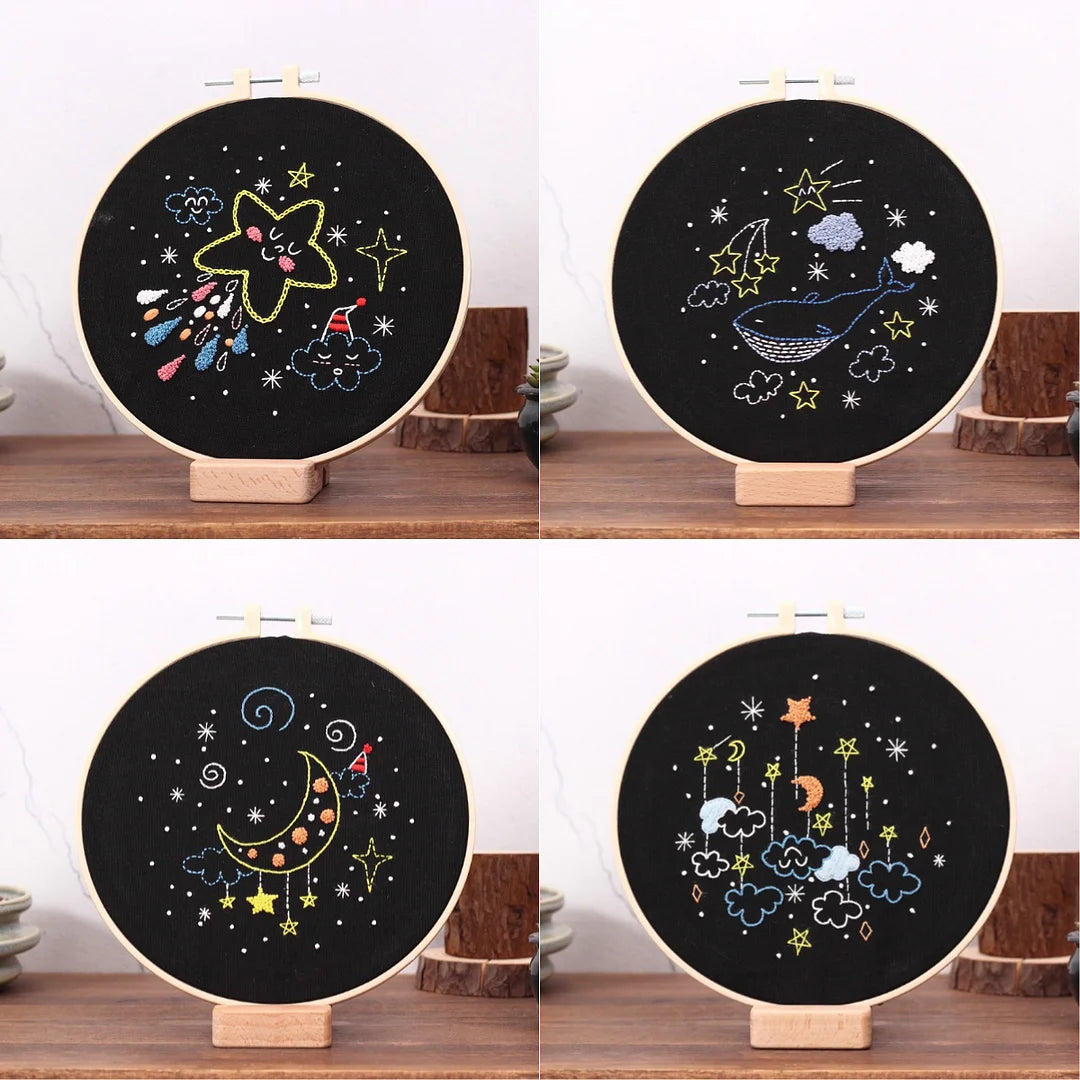Starry sky fun Embroidery Kits