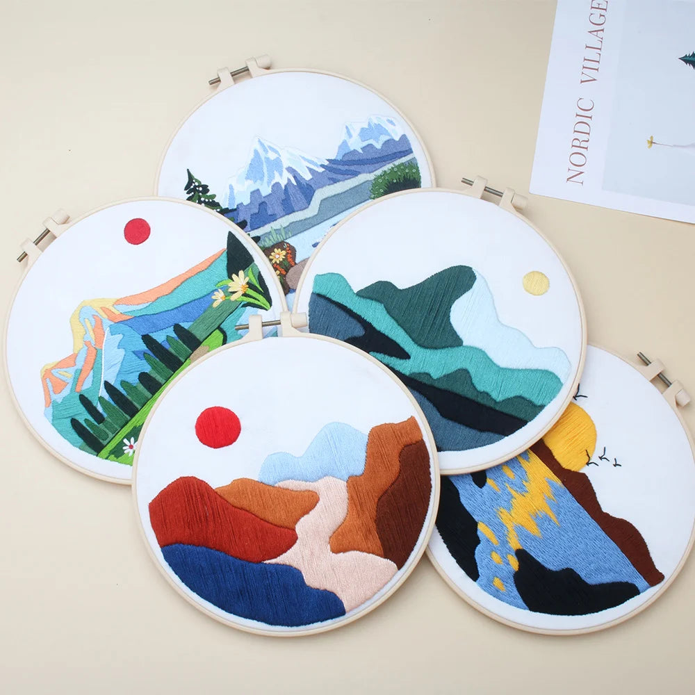 Landscape Collection Embroidery Kits