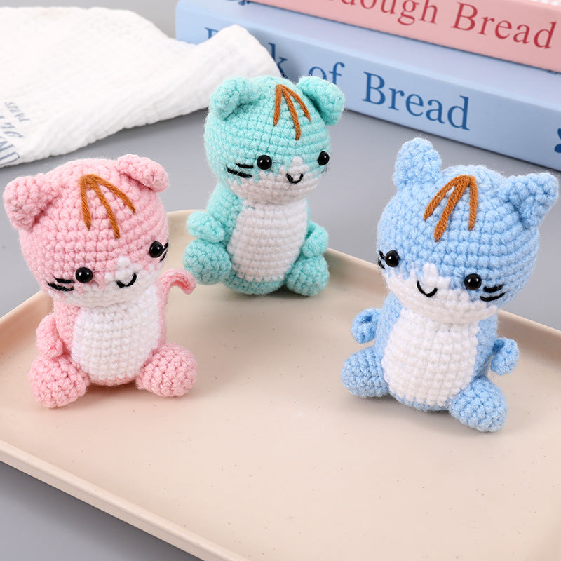 Hand-Crocheted Kitten Plush Toy