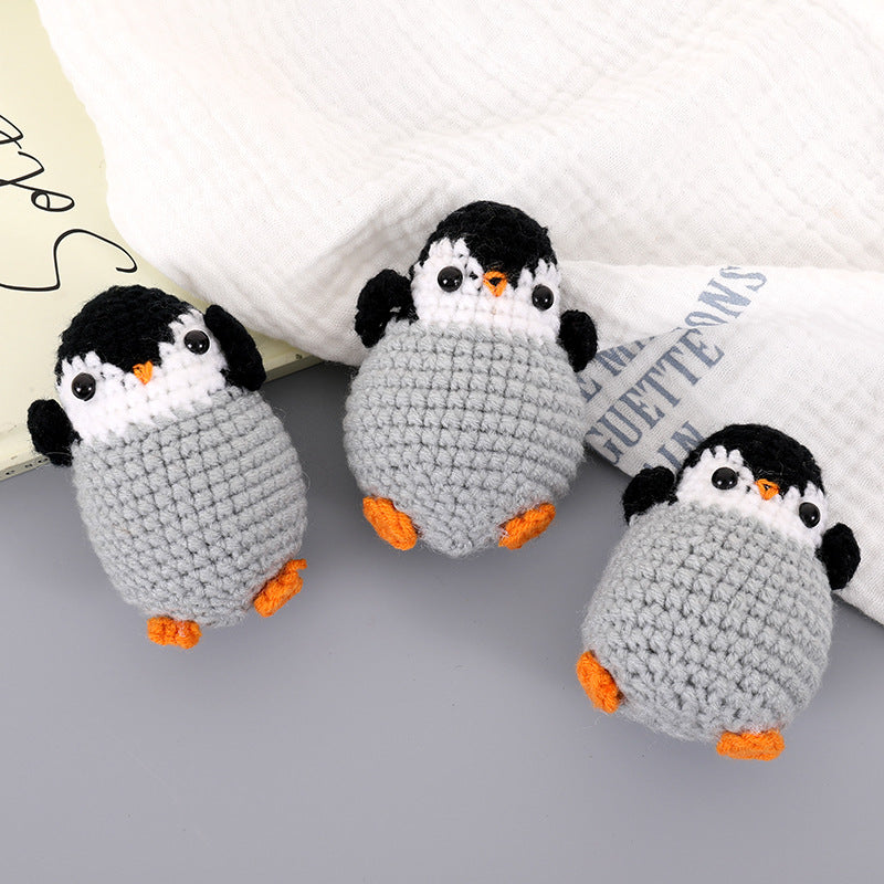 Hand-Crocheted Penguin Plush Toy