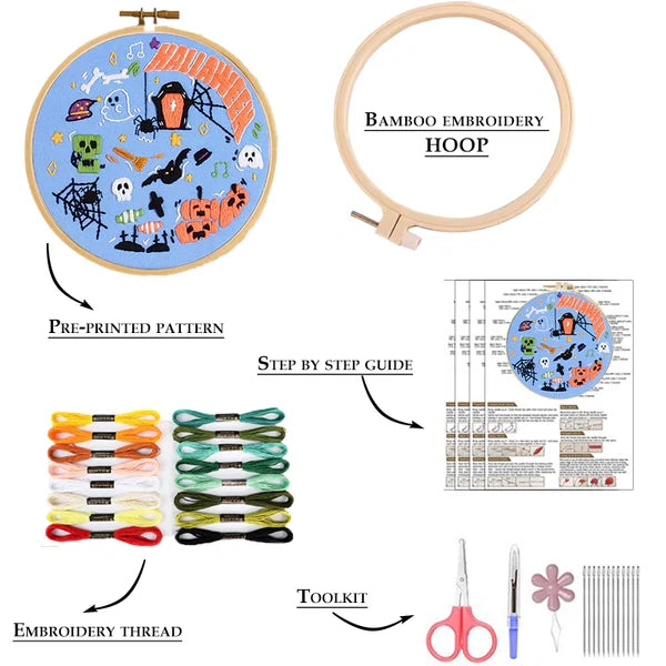 Spooky Halloween DIY Embroidery