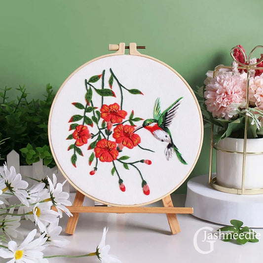 Animal Hummingbird DIY Embroidery Kit