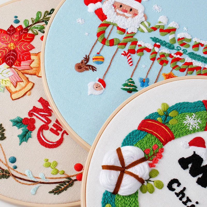 Festive Christmas Embroidery Kit