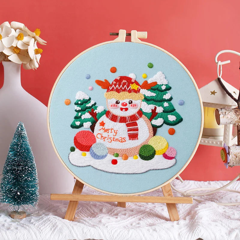Festive Christmas Embroidery Kit