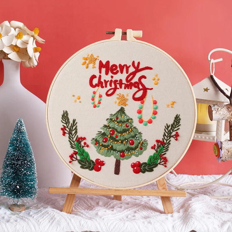 Festive Christmas Embroidery Kit