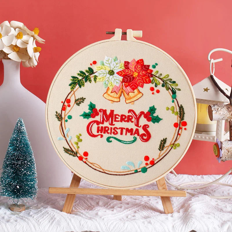Festive Christmas Embroidery Kit