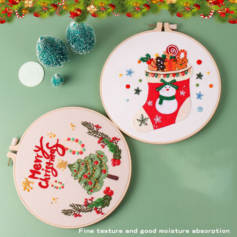 Festive Christmas Embroidery Kit