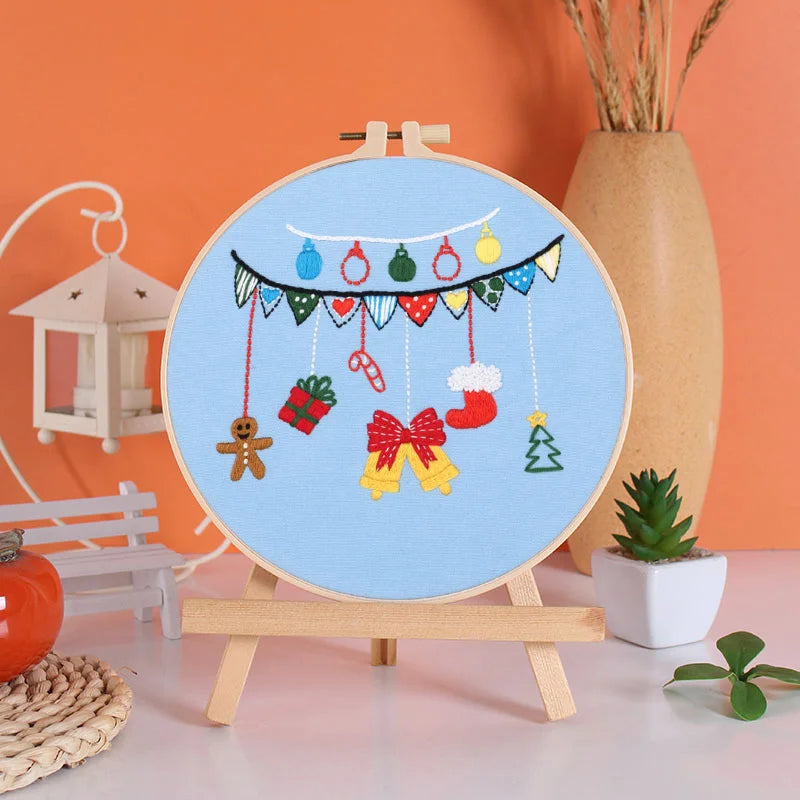 Festive Christmas Embroidery Kit
