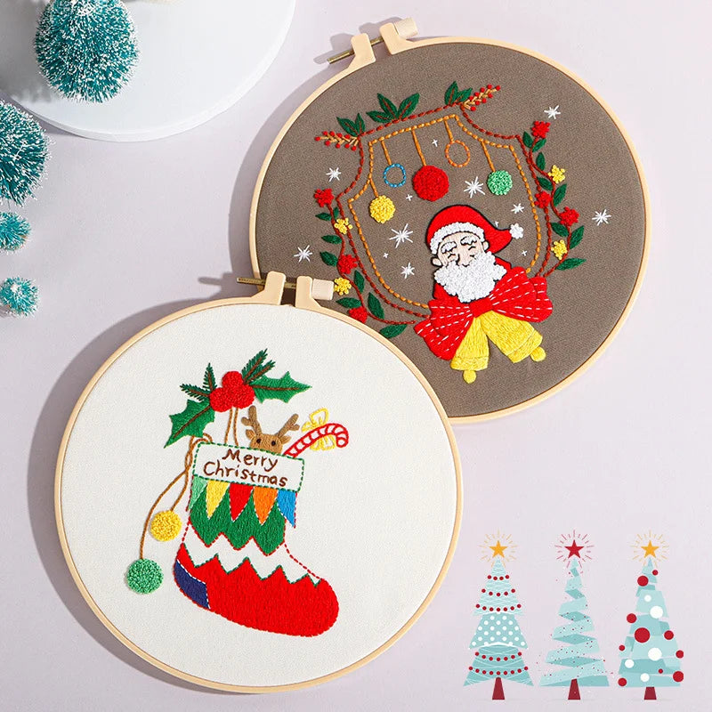 Festive Christmas Embroidery Kit