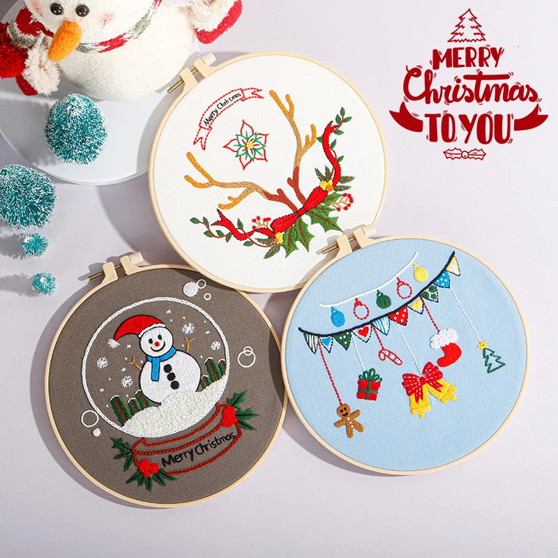 Festive Christmas Embroidery Kit