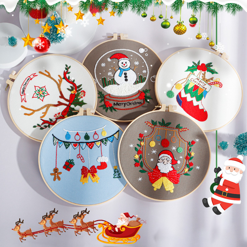 Festive Christmas Embroidery Kit