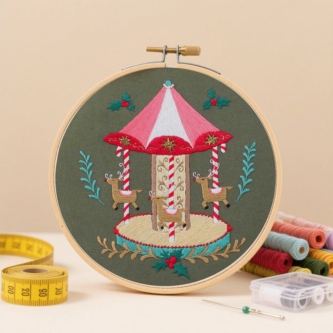 Christmas Charm Embroidery Kit Set