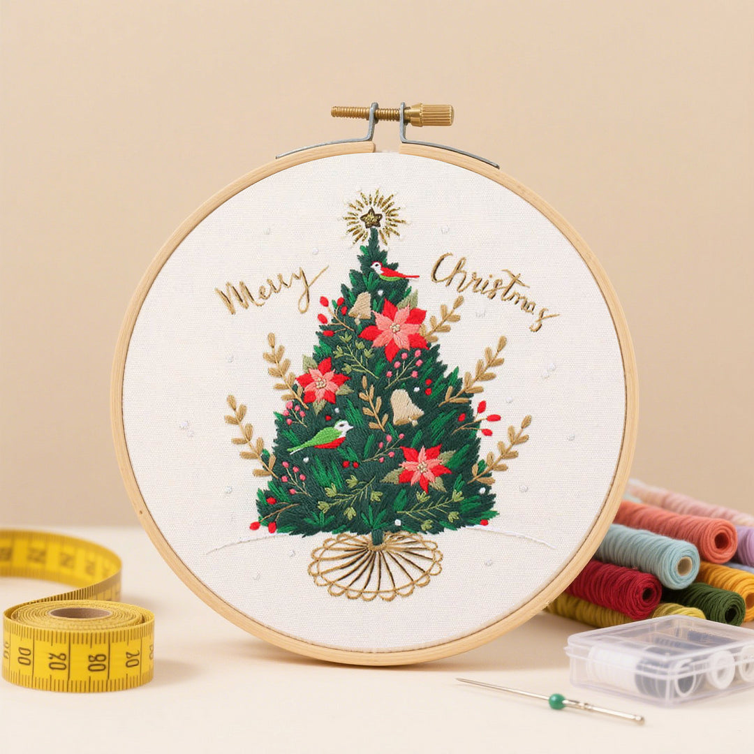 Christmas Charm Embroidery Kit Set