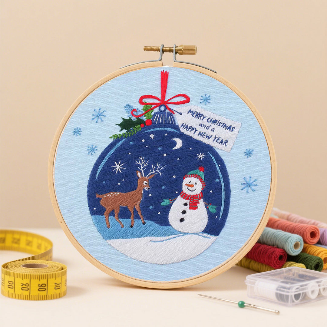 Christmas Charm Embroidery Kit Set
