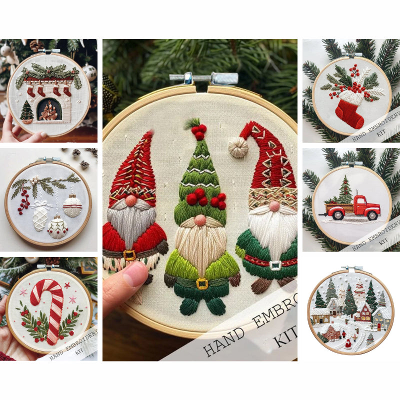 Christmas Embroidery Kit Set