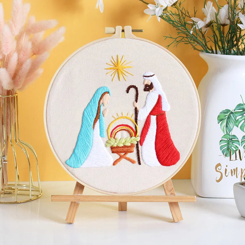 Nativity Scene Embroidery Kit