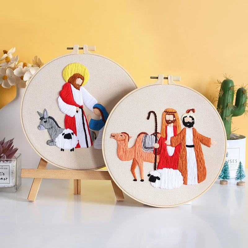 Nativity Scene Embroidery Kit