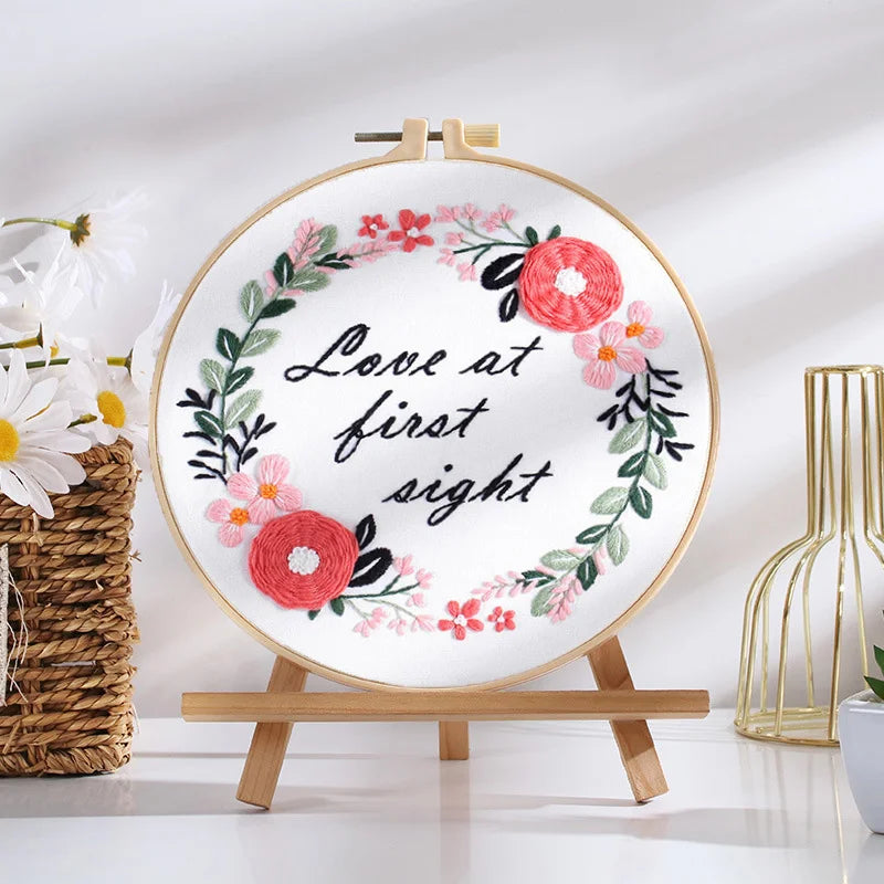 Positivity-Themed DIY Embroidery Collection