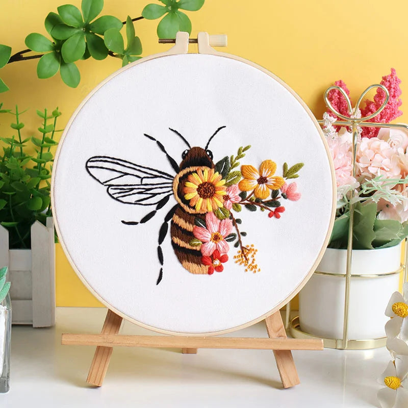 Buzzing Blooms Embroidery Kit