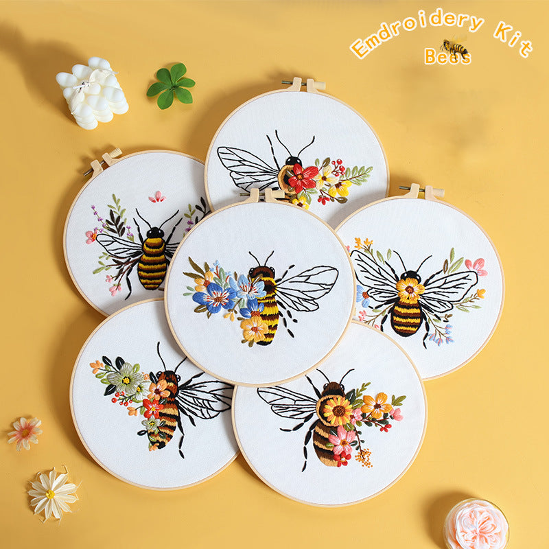 Buzzing Blooms Embroidery Kit