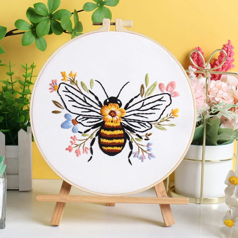 Buzzing Blooms Embroidery Kit
