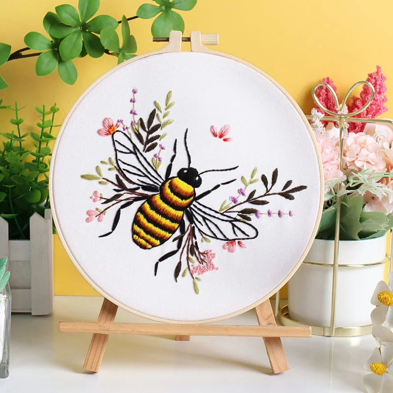Buzzing Blooms Embroidery Kit