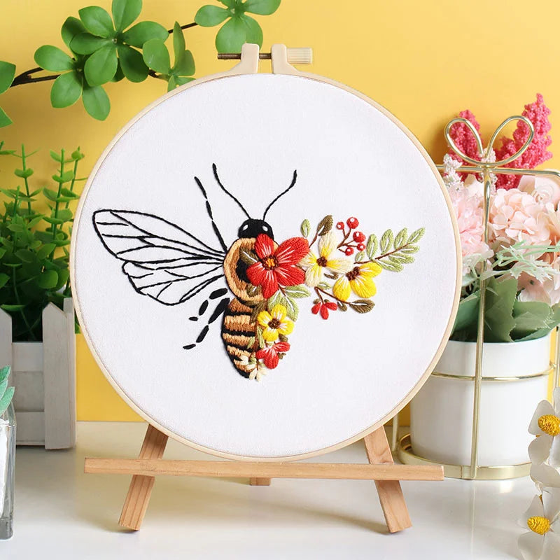 Buzzing Blooms Embroidery Kit