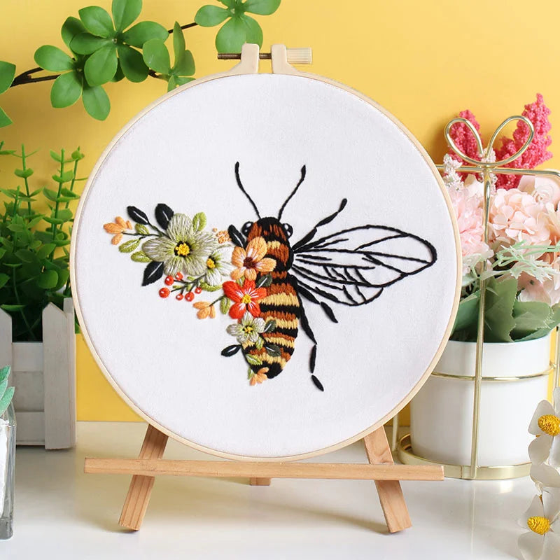 Buzzing Blooms Embroidery Kit
