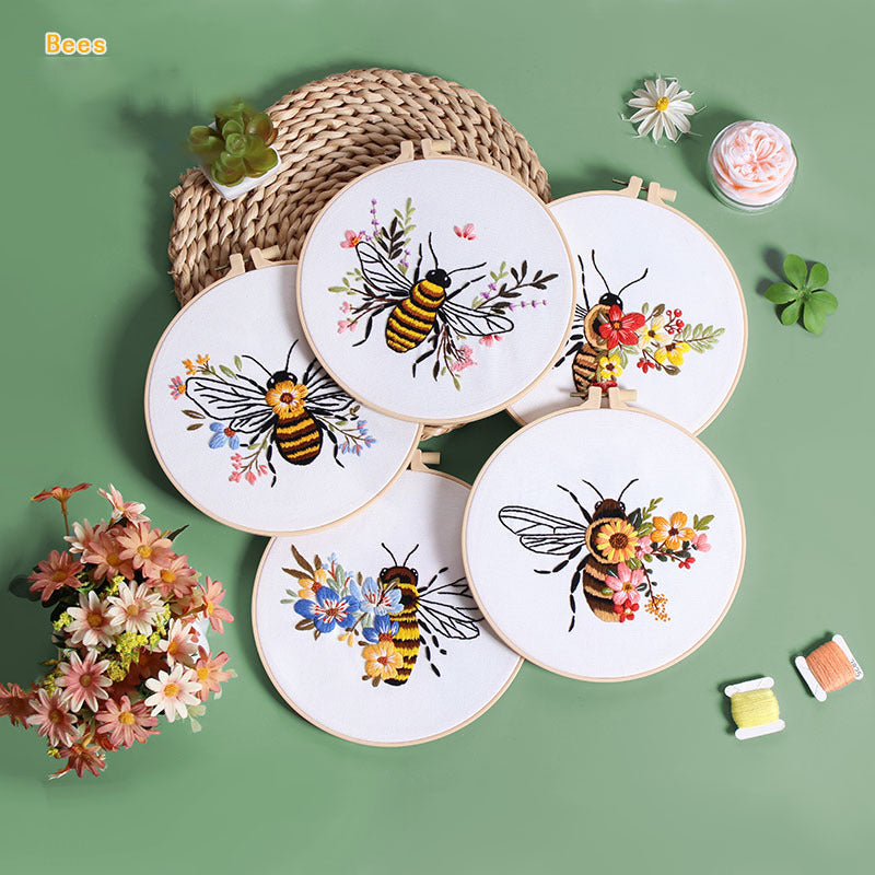 Buzzing Blooms Embroidery Kit