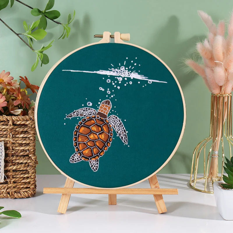 Aquatic Wonders Embroidery Kit
