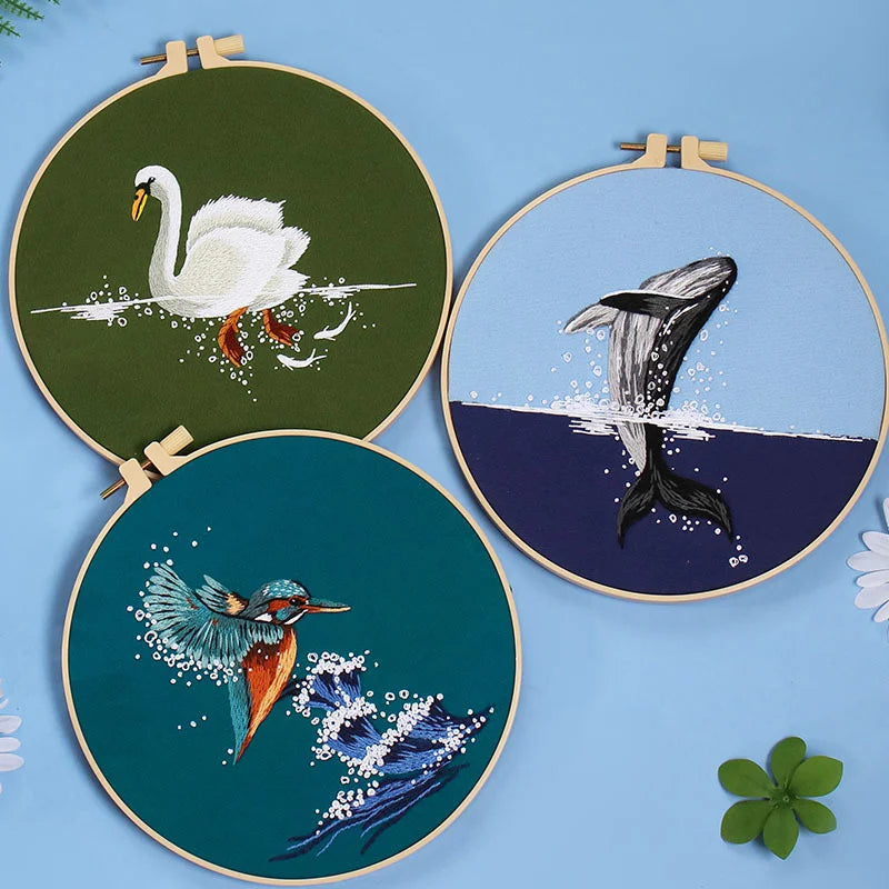 Aquatic Wonders Embroidery Kit