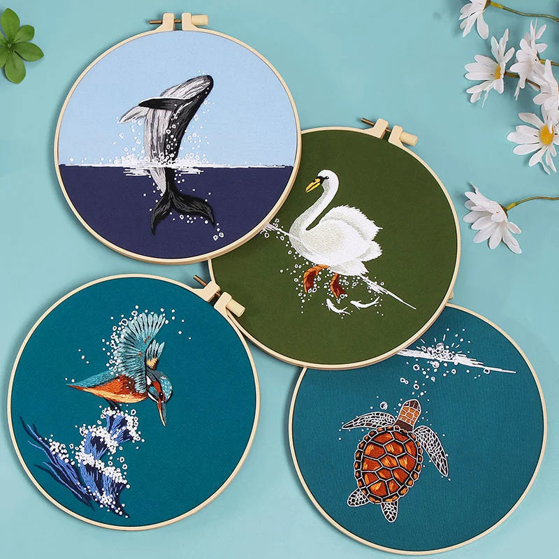 Aquatic Wonders Embroidery Kit