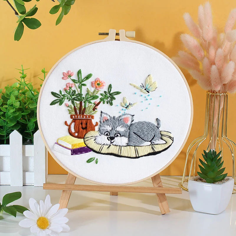 Puppy Love Embroidery Kit