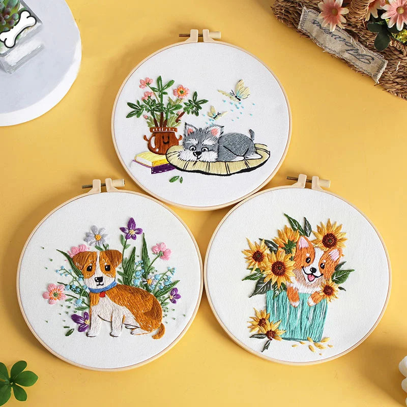 Puppy Love Embroidery Kit