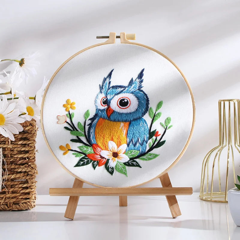 Adorable Owl Embroidery Kit