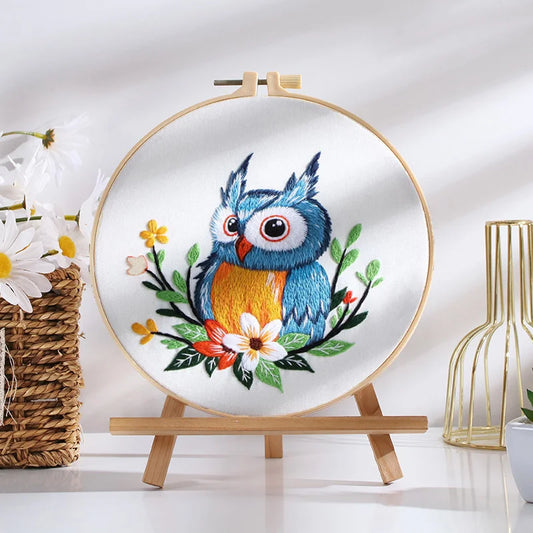 Adorable Owl Embroidery Kit