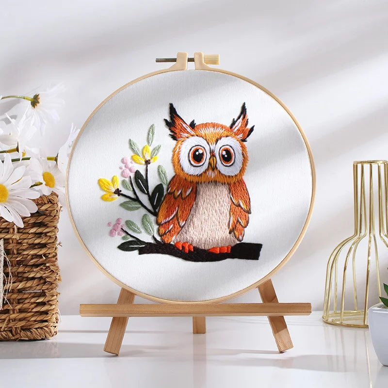 Adorable Owl Embroidery Kit