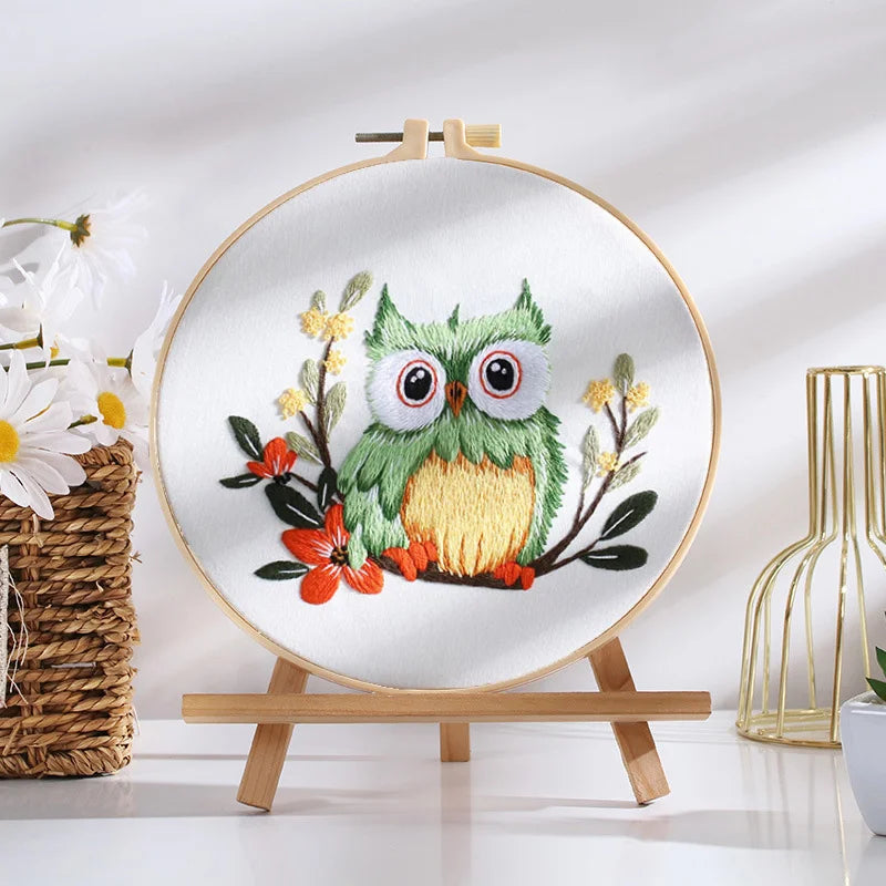 Adorable Owl Embroidery Kit