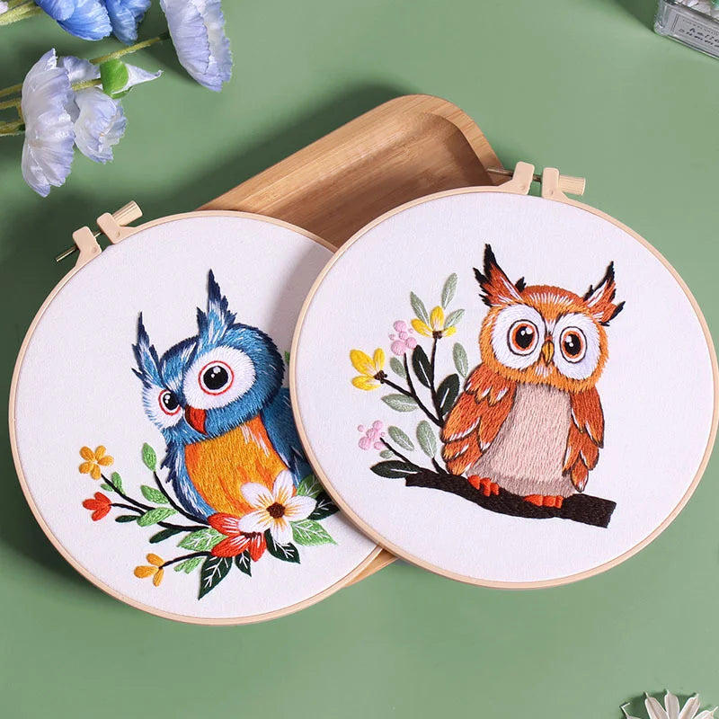 Adorable Owl Embroidery Kit