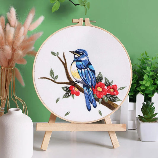 Birds in Bloom DIY Embroidery Kit