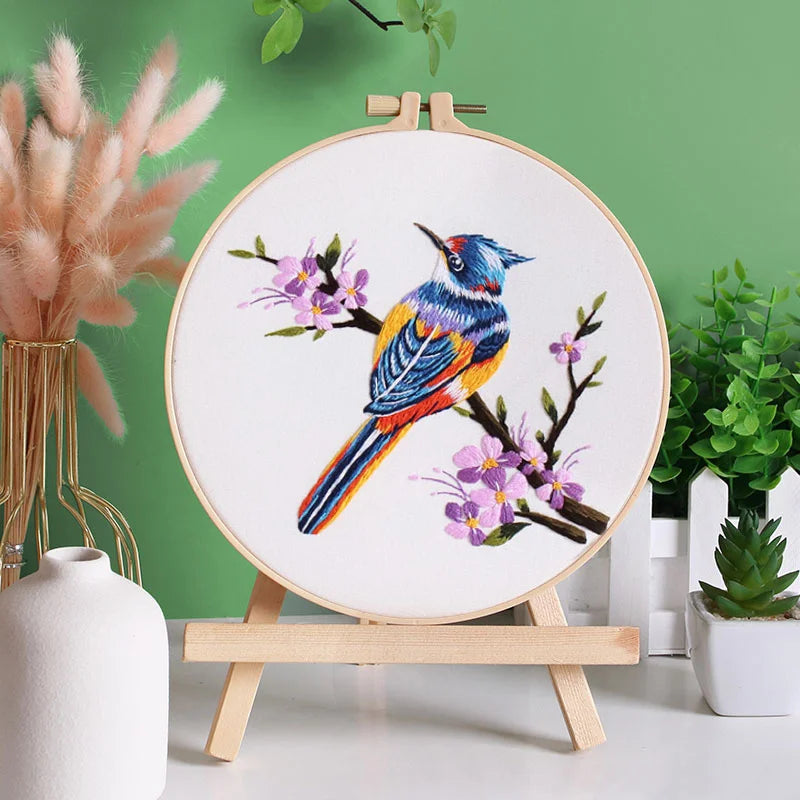 Birds in Bloom DIY Embroidery Kit