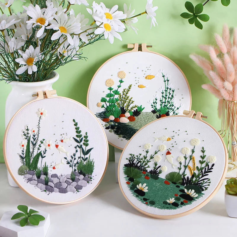 Garden Beneath the Water Embroidery Kit