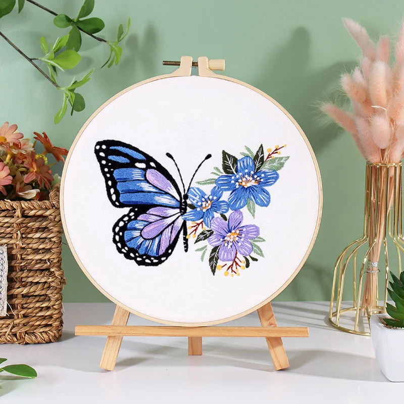 Embroidery Hoop Butterfly Kit 2 for Beginner