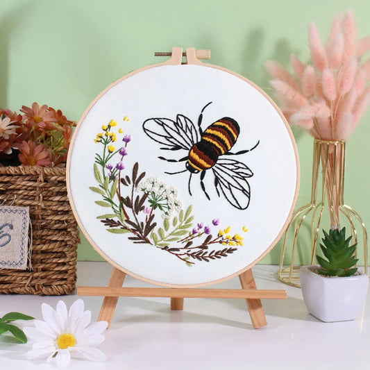 DIY Bee Embroidery Kit