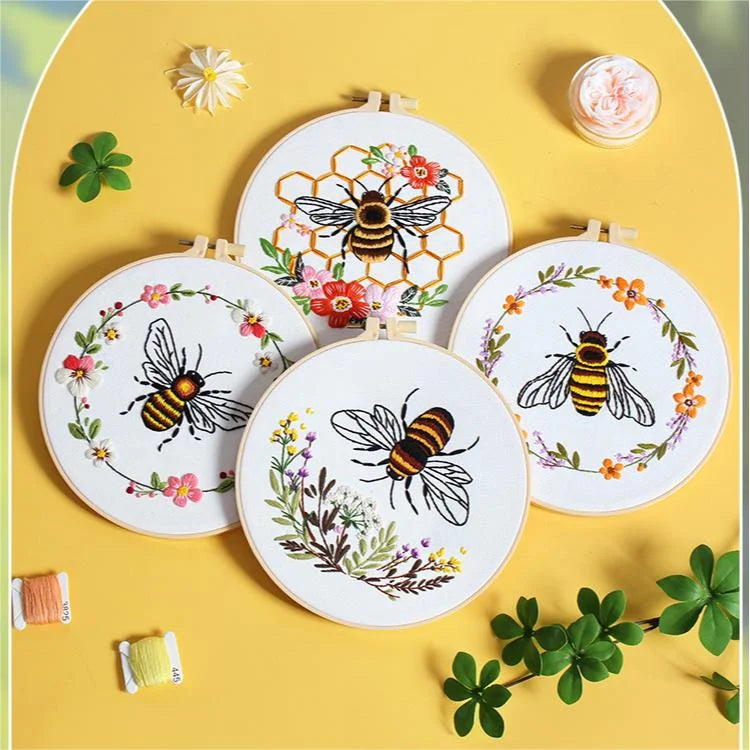 DIY Bee Embroidery Kit