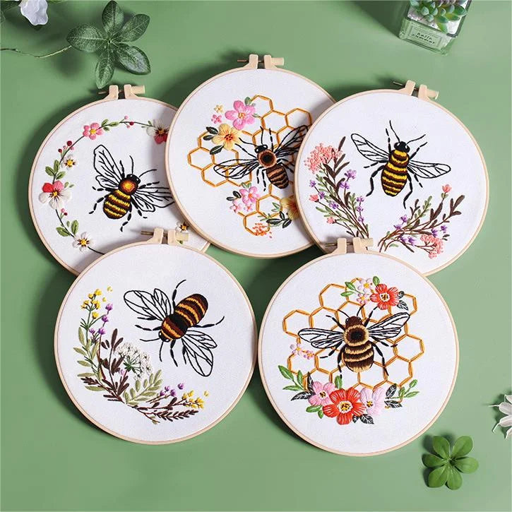 DIY Bee Embroidery Kit